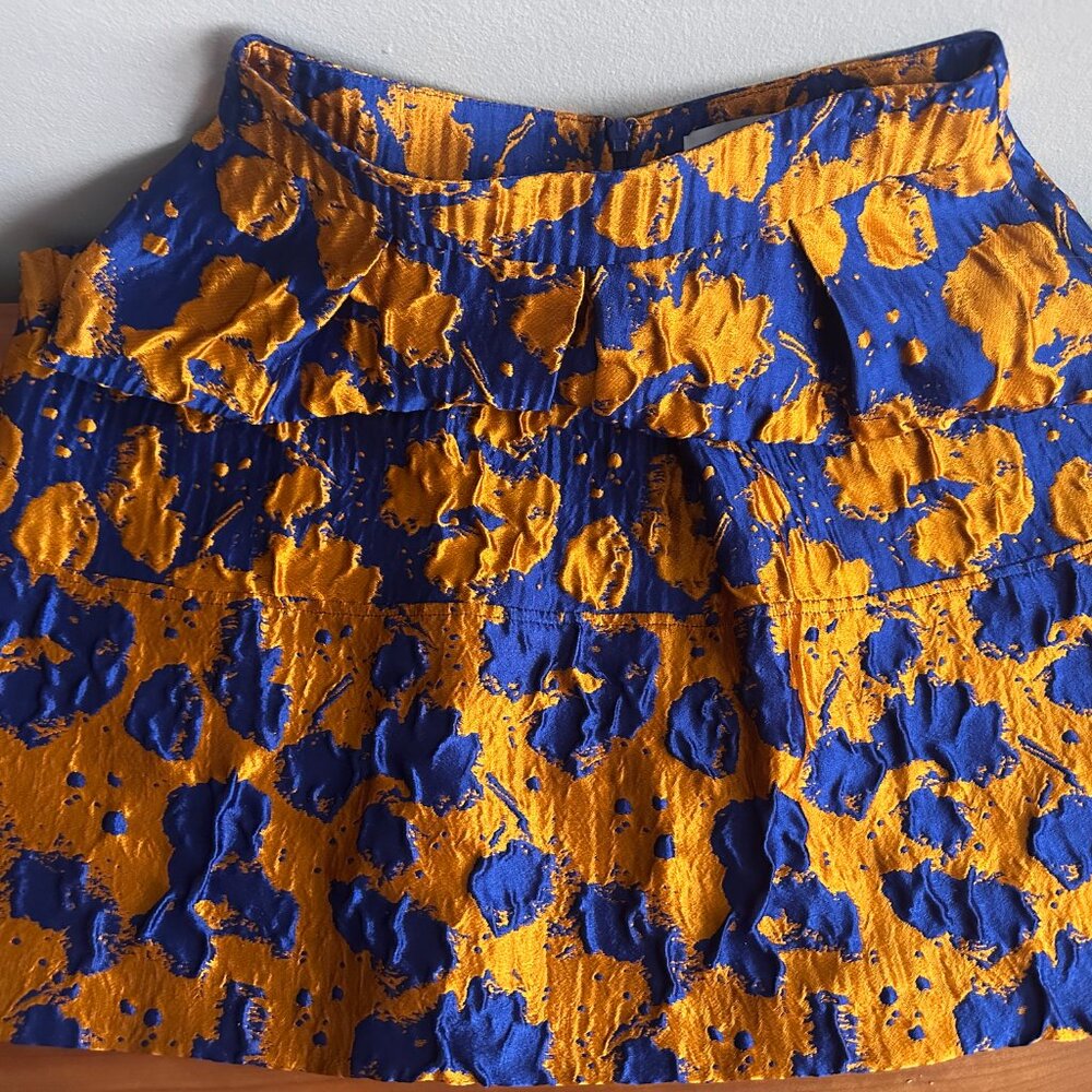 Max & Co. royal blue and orange skirt. Size 2. - Picture 7 of 11